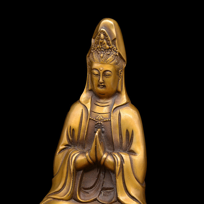 Brass Guan Yin Statue