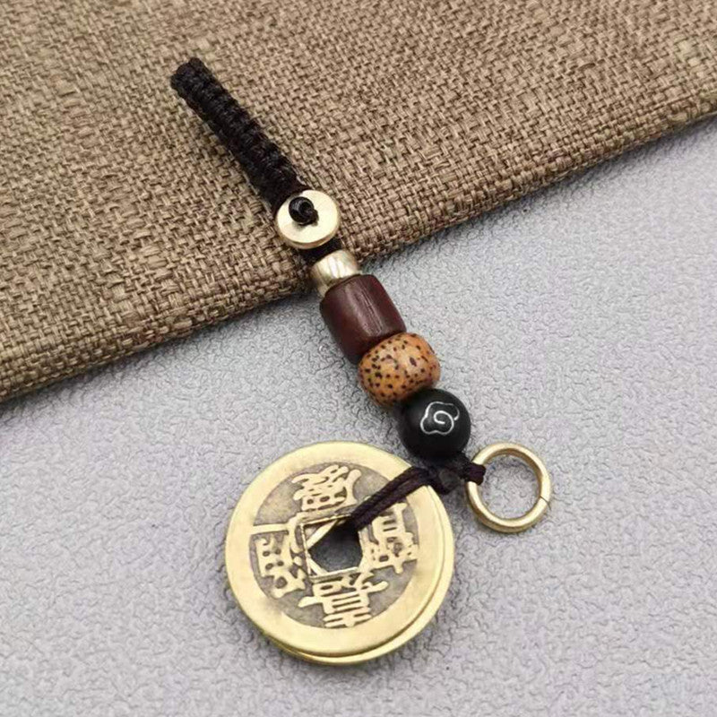 Genuine Brass Lucky Charm Keyring