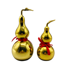 Blessed and Consecrated Feng Shui Brass Hulu Calabash for Protection & Prosperity