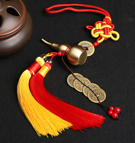 Hulu Charm with Five Emperor Coins