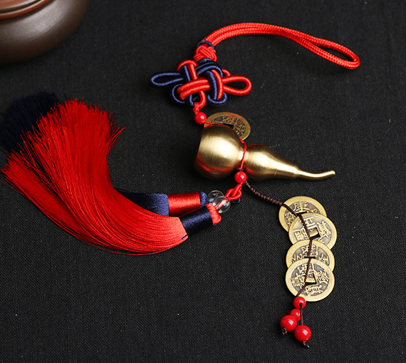 Hulu Charm with Five Emperor Coins