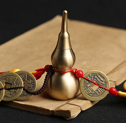 Hulu Charm with Five Emperor Coins